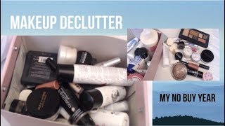 JANUARY MAKEUP DECLUTTER | MY NO BUY YEAR