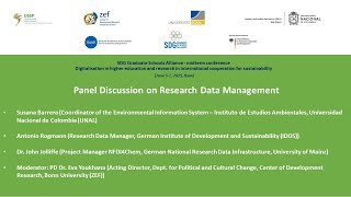 Panel Discussion on Research Data Management