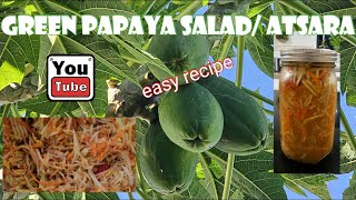 Green Papaya Salad Recipe /Atsara Salad II Panlasa ni Tisoy II #healthy #health #food