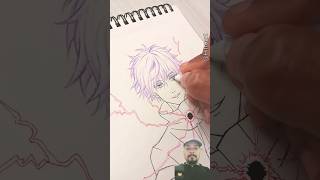 How To Draw Gojo #shorts #gojofanart #drawing #anime #art #animeart #gojo