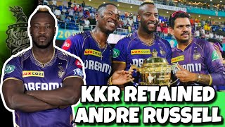 IPL 2025: Andre Russell retained by KKR officially | KKR retain & release players 2025