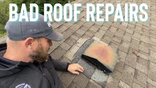 Worst Roof Repair I Have Ever Seen!  - Roofing Fails