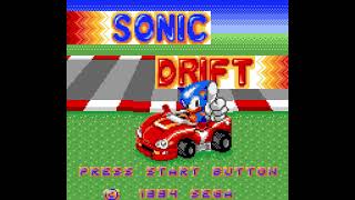 Sonic Drift gameplay on the Sega game Gear