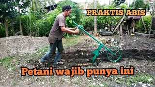 Membuat alat singkal tanah dengan sepeda bekas || tips sederhana dan hemat biaya