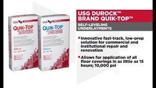 USG Durock™ Quik-Top™ Self-Leveling Underlayment