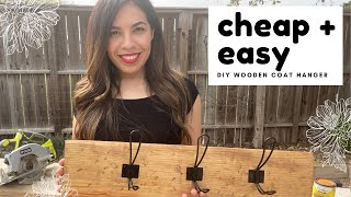 CHEAP & EASY: DIY Farmhouse Entryway Hanger