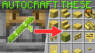 Minecraft 1.21 | Autocraft All Wood Blocks From A Single Farm