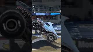 Sharks monster truck #trending #automobile #monsterjump #monstertruckjump #scorpio #shorts #viral