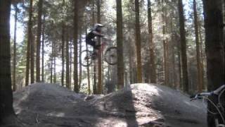 Riding at Coed Llandegla trail centre.