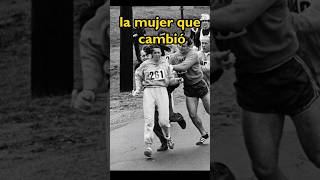 La primera mujer en correr una maratón