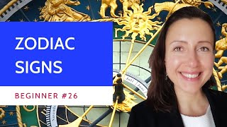 Beginner #26 Zodiac signs in French language or signes du zodiac