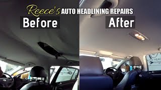 VW GOLF Car Headliner Repair | Before & After