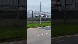 Windy Emirates landing. #emiratesa380 #gatwick #airport #aviationspotting #planespotting #emirates