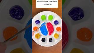 Red vs blue, which color is more beautiful? #colourmixing #viral #artshorts #coloradjustment