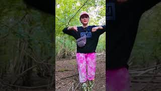 while getting kindling in the woods, Let's do dance too 😁🇬🇧🇵🇭 #shorts #tiktokvideo#fypシ #tiktoktrend