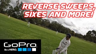 SIXES, REVERSE SWEEPS AND BAD UMPIRING! | GOPRO BATTING HIGHLIGHTS! | WINTER CRICKET ROUND 2!