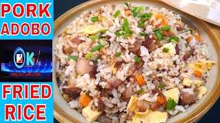 LEFTOVER PORK ADOBO FRIED RICE WITH BAGOONG (SHRIMP PASTE) RECIPE BY ONCHO'S KITCHEN