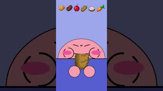 Kirby Animation - Eating Minecraft Food Emoji ASMR! #shorts ⛏💎 pt.2 #shorts