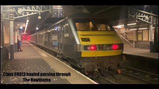 Class 68013 hauled passing through The Hawthorns