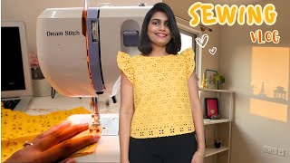 Sewing vlog | diy : top