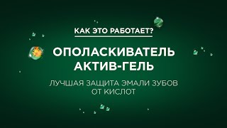 Может ли ополаскиватель защитить эмаль зубов от воздействия кислот? Попробуй Новый «Актив-гель»!