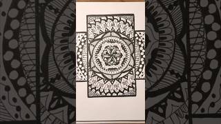 Mandala art Drawing ✍️ #mandala #zentangle #mandalaart #drawing #cute #sketch #howtodraw #draw #diy