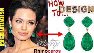 How to design Angelina Jolie's beautiful earrings?! Stay with me.