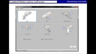 Installation of Control Motor Sizing software