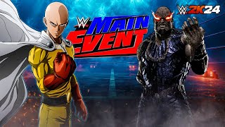 WWE 2K24 - The Ultimate Face-Off: Saitama vs. Darkseid in the Ring