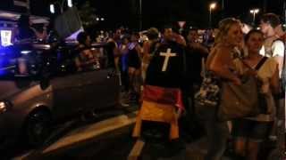 Germania - Italia 1-2 - Festeggiamenti a Bolzano - Processione funebre (28.06.2012)