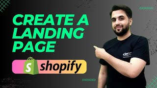 How To Create A Landing page on Shopify 2024 | Tutorial For Beginners In Urdu/Hindi