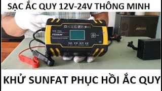 Bộ Sạc Ắc Quy Thông Minh (Hàng Nhật) - Có Khử Sunfat, Phục Hồi và Bảo Dưỡng Hiệu Quả cho Ắc Quy