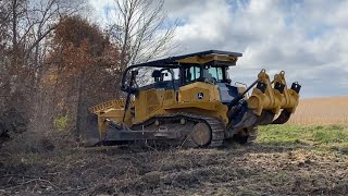 Deere 1050k Dozer goes to work