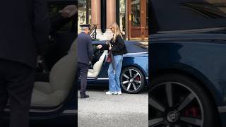 Billionaire lady tips & leaves Hotel Paris in her Bentley #billionaire #monaco #luxury#lifestyle#fyp