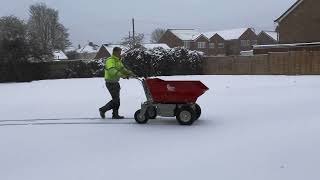 Crytec EH50 500KG Fully Electric Hydraulic Tip Dumper (In the Snow!)