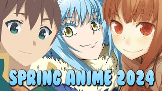 Memory's SPRING ANIME 2024 Lineup! (Watching NEW Trailers & Most Anticipated Anime)