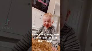 show your baby this audio and see if they laugh #shorts #cutebaby