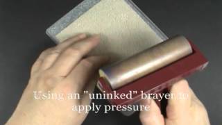 Quick Tip: Easy Texture Embossing Folder Stamping