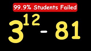 INDIAN Olympiads || 16^4 - 8^3|| Many Students Really Failed This || #maths #learnwithchristianekpo