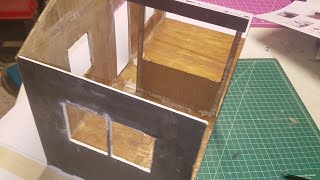 DIY Dollhouse makeover (1:12 scale) - walls and foundation - Naomi House Part 3