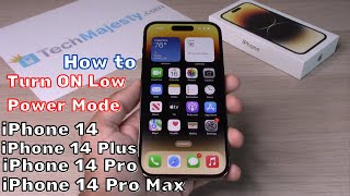 How to Turn ON Low Power Mode (Battery): iPhone 14/iPhone 14 Plus/iPhone 14 Pro/iPhone 14 Pro Max