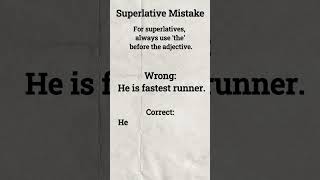 Comparatives & Superlatives Common Mistakes! #learnenglish #englishlanguage #english #englishgrammar