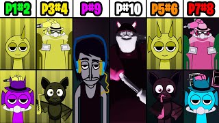 Phase 1 VS Phase 2 VS Phase 3 VS Phase 4 VS Phase 6 VS Phases 7-10 Comparison in Incredibox MUSTARD!