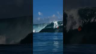 Bodyboarder Scores at Teahupo'o