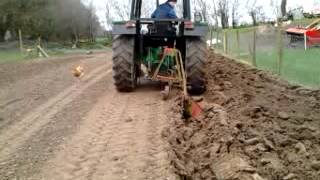 Homemade plough - converted old horse plough