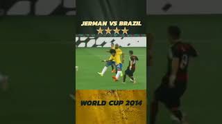 BRAZIL VS JERMAN 1 - 7 Cuplikan Gol Piala Dunia 2014 #shorts