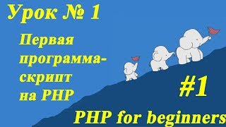 Первая #программа-скрипт на PHP. Урок № 1 | ПХП для начинающих. PHP for beginners