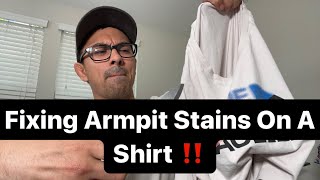 This Trick Has Saved Me More Than Once . . How to fix armpit stains on a shirt!