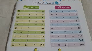 Learn Table Of 15 and 16, Maths Table | 15 और 16 का पहाड़ा पढना सीखे