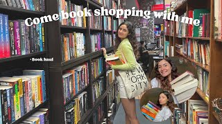 come book shopping with me + book haul | vlog